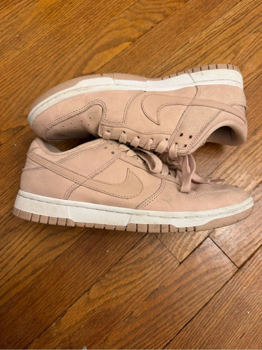 Nike Women’s Low-Top Suede Sneakers in Light Pink